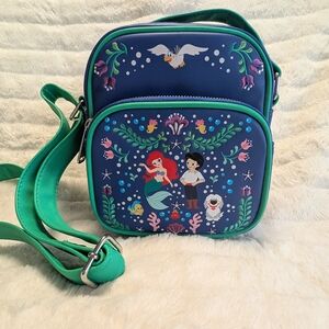 Loungefly Disney The Little Mermaid Ariel & Eric Floral Crossbody Bag NWOT
